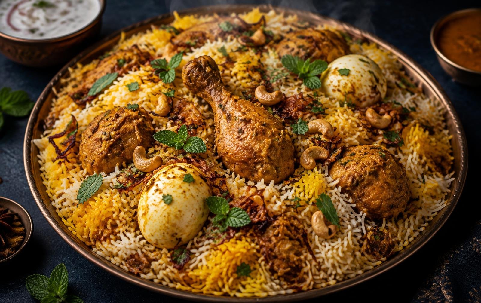 Cinematic platter of royal Hyderabadi dum biryani